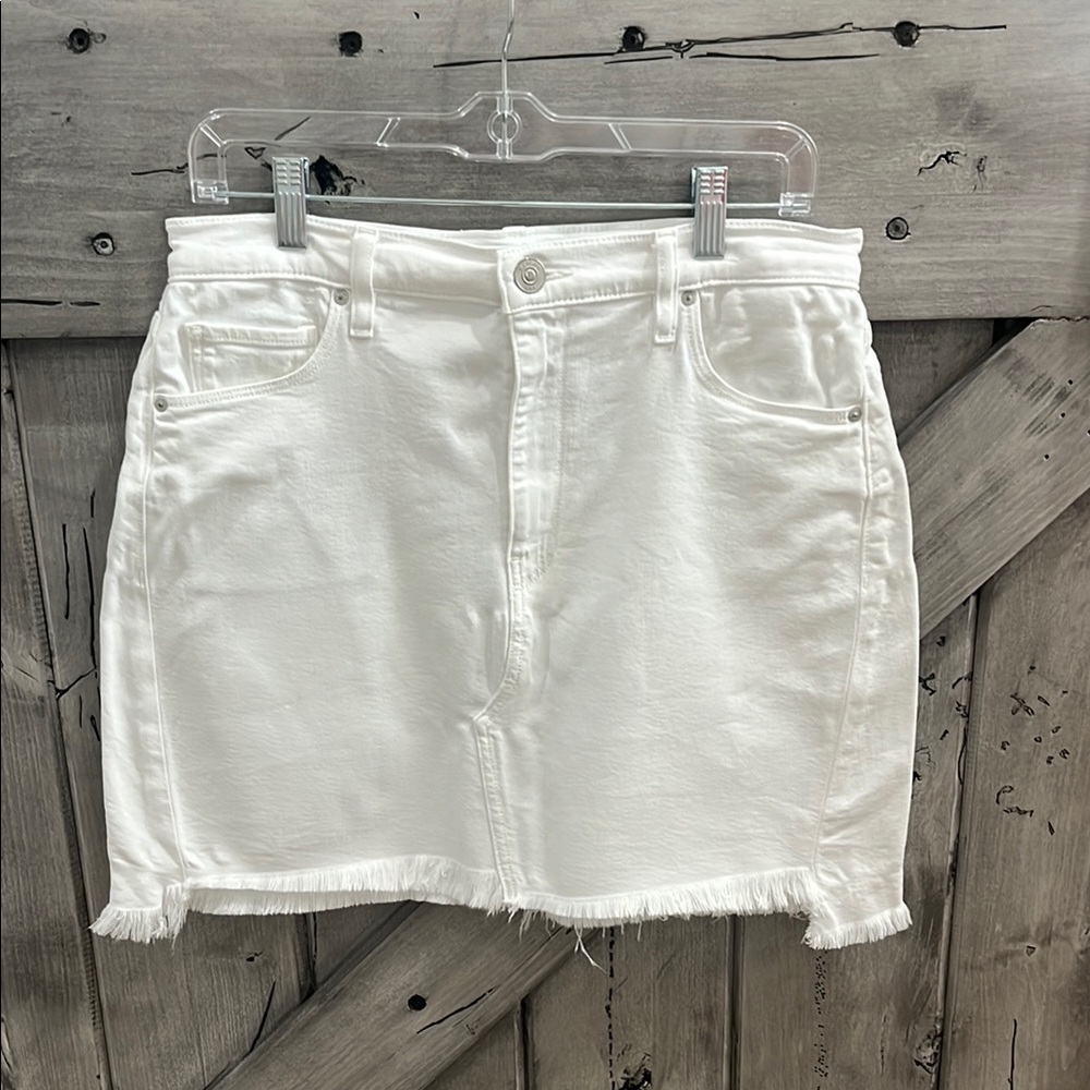 Hudson Jeans White Mini Pencil Skirt Resort Wear